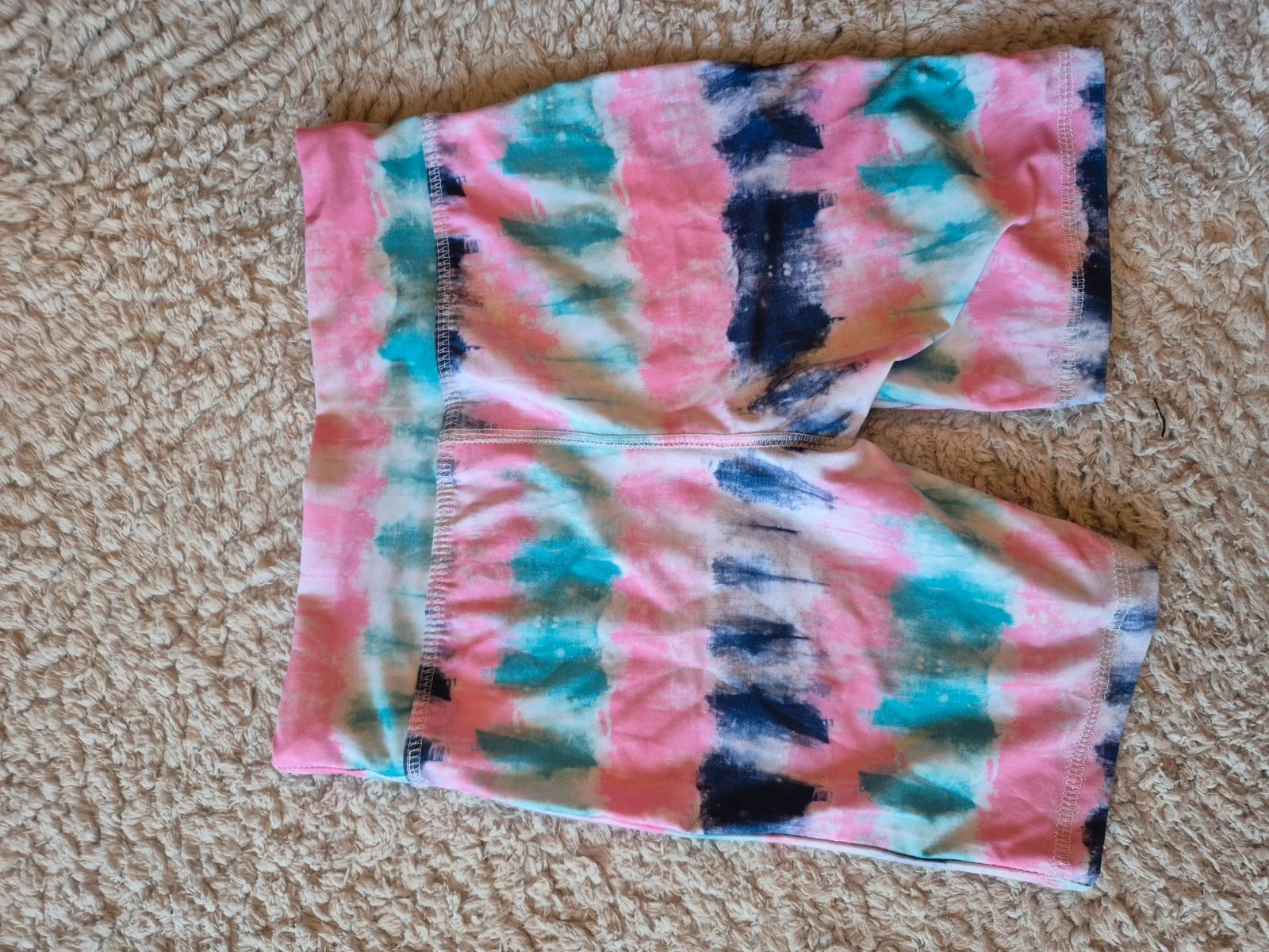 Short ciclista esportivo Reebok tie-dye multicolor – photo 4